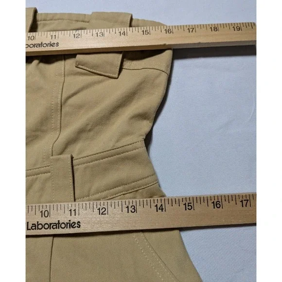 MURCI Size 4 Cotton Khaki Strapless Jumpsuit NEW - Picture 11 of 16